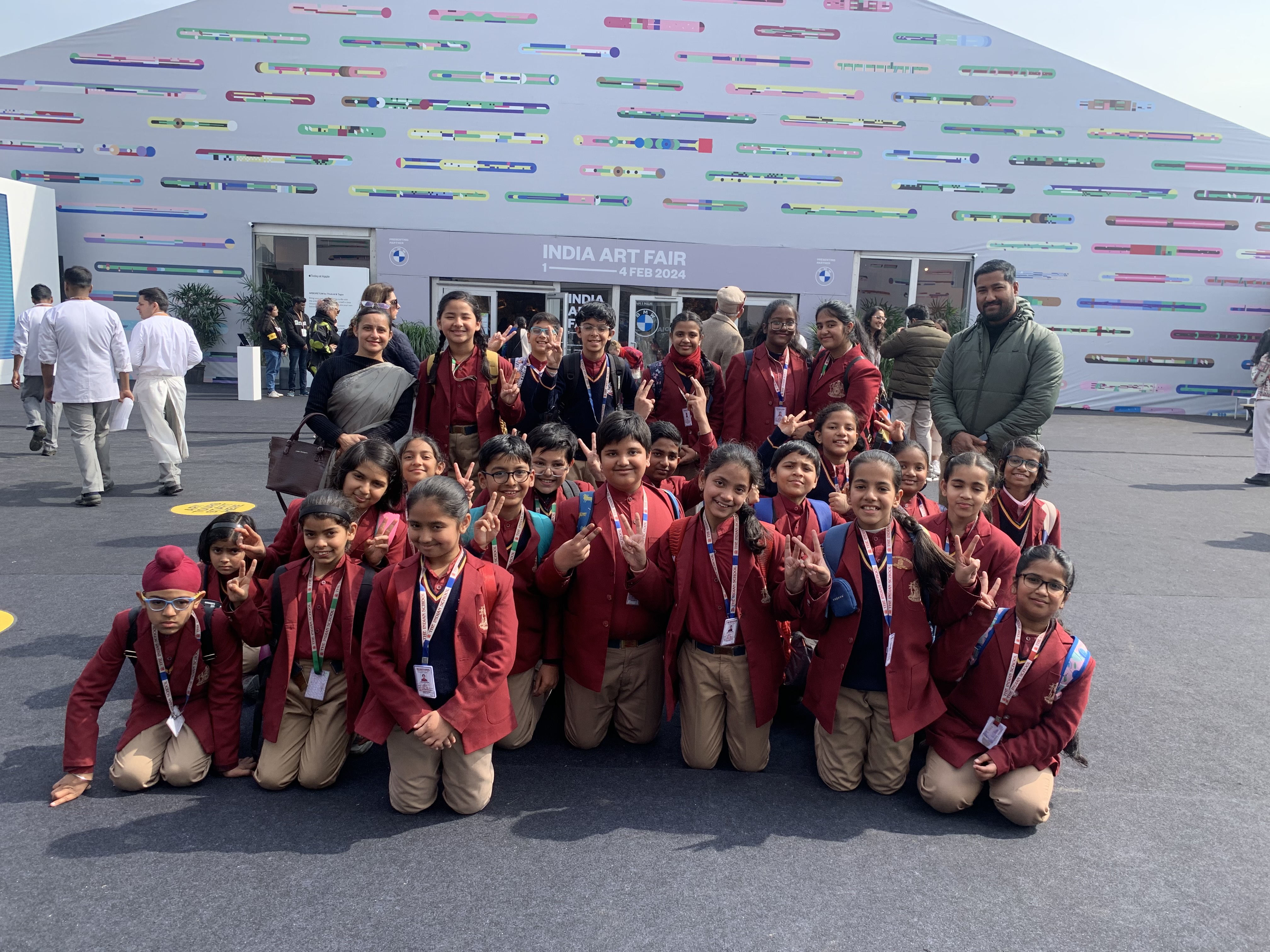 Artistic Exploration at India Art Fair 2024 by classes 4, 5 and 6